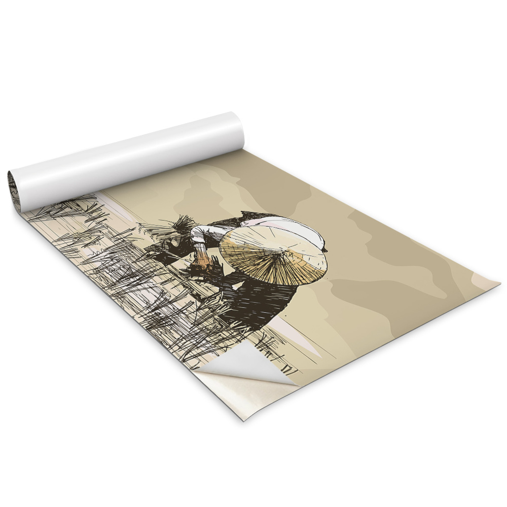 Autocolant pentru mobila Recoltarea orezului