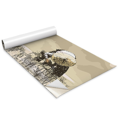 Autocolant pentru mobila Recoltarea orezului