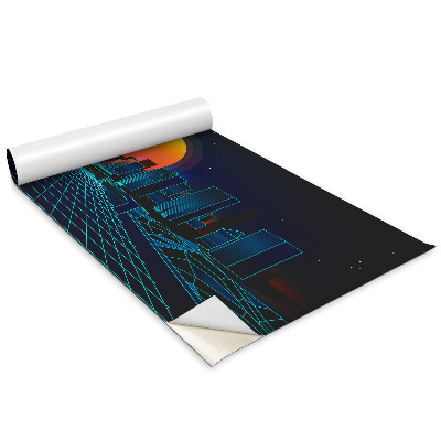 Autocolant pentru mobila Oraș digital