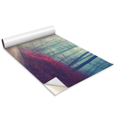 Folie autocolanta mobila Cale de pădure Ceață de toamnă