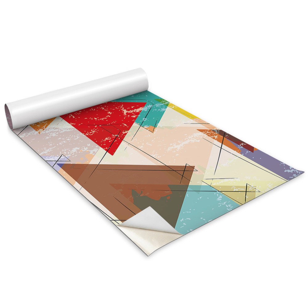 Autocolant pentru mobila Triunghiuri colorate