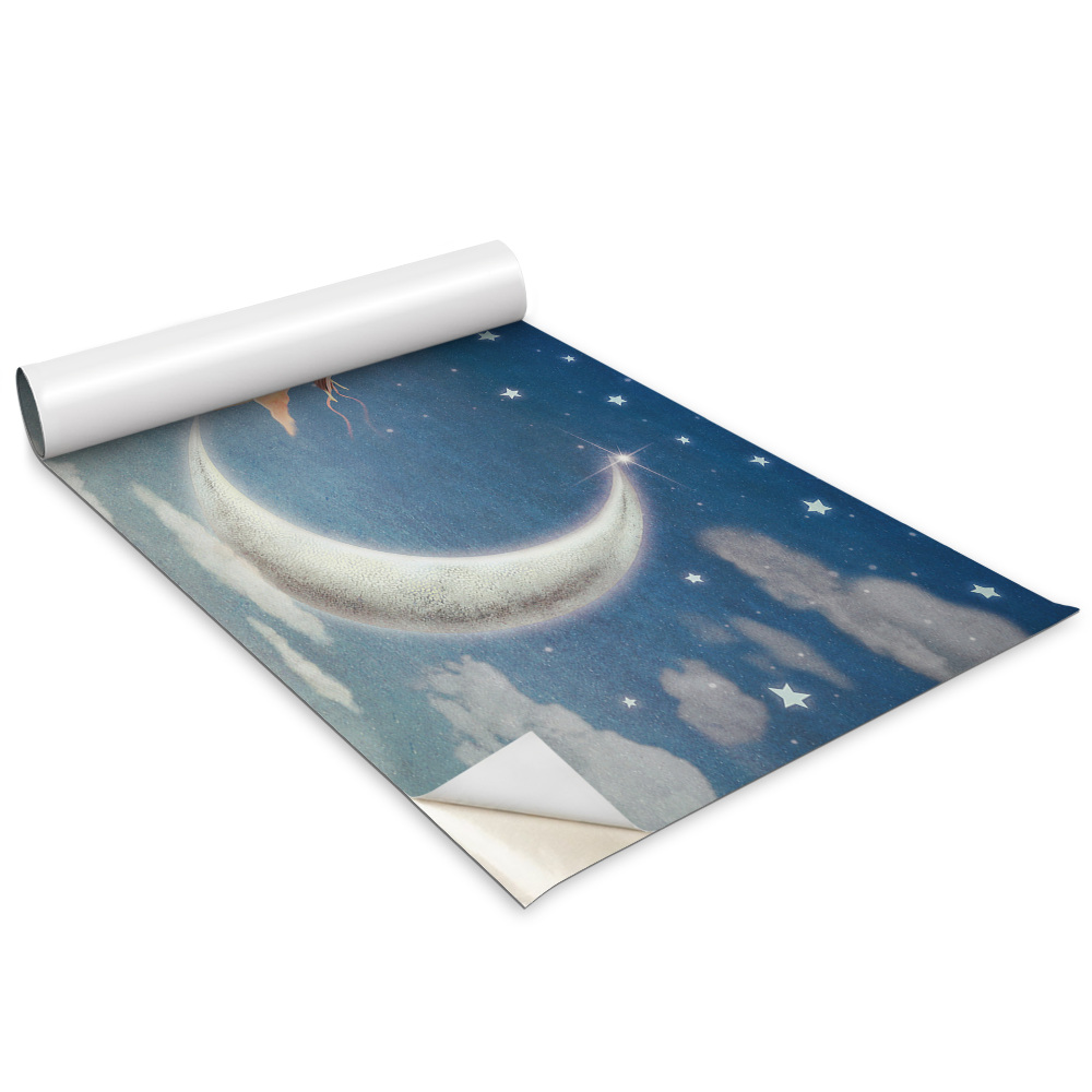 Folie autocolanta mobila Femeia pe Lună