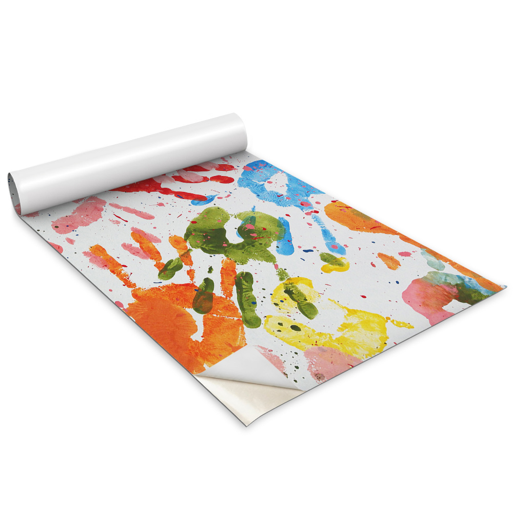 Folie autocolanta mobila Amprente colorate