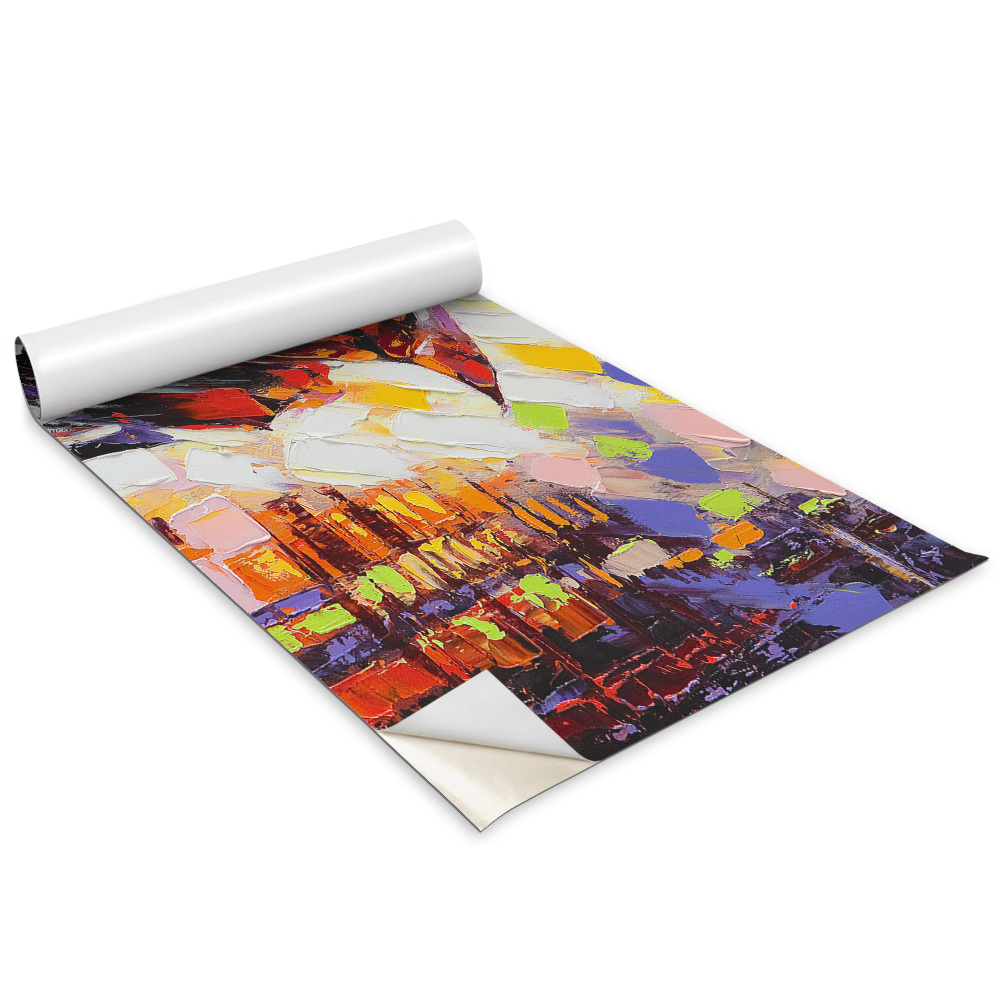 Folie autoadeziva pentru mobila Cuplu pictat sub o umbrelă