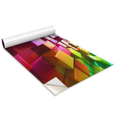 Autocolant pentru mobila Cuburi colorate