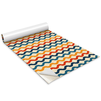 Autocolant pentru mobila Valuri boho colorate