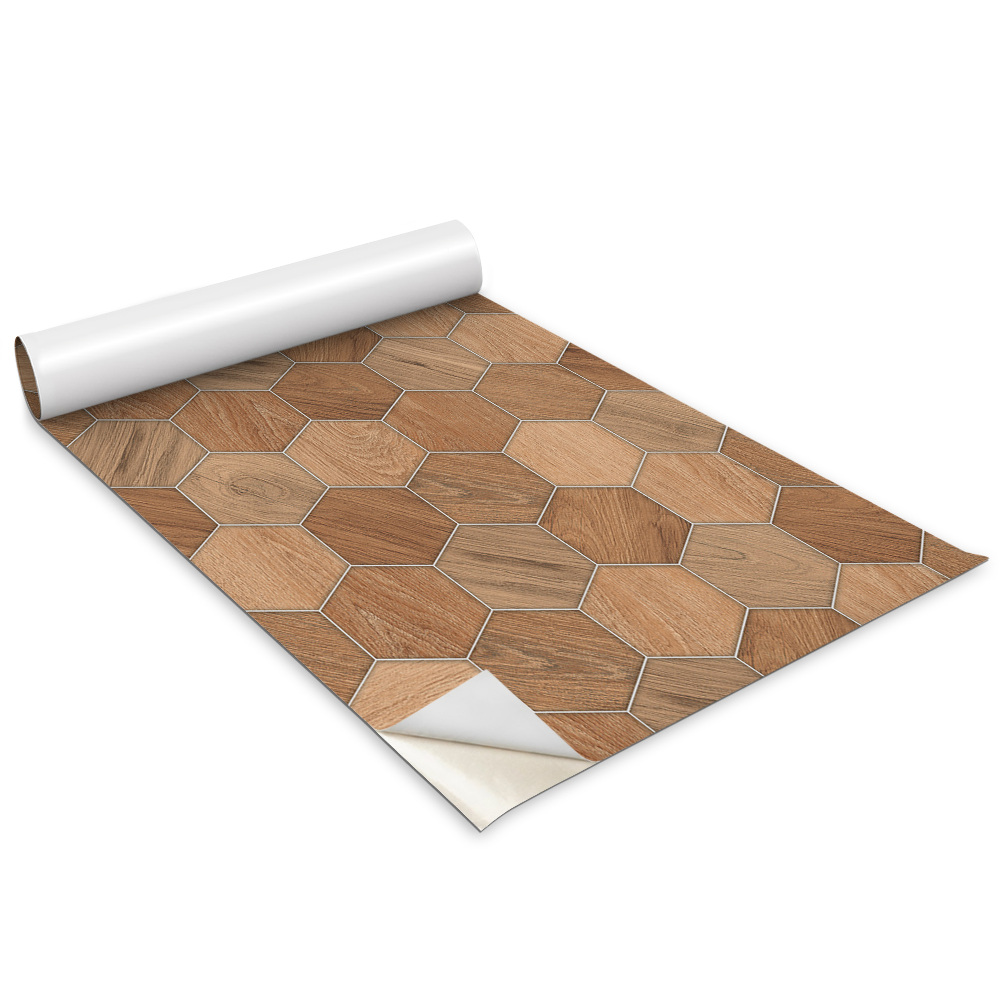 Folie autoadeziva pentru mobila Geometrie din lemn