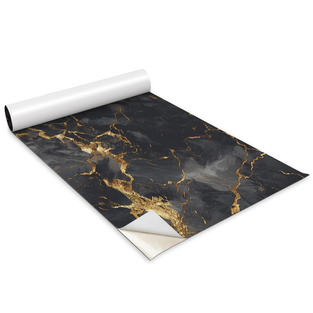 Autocolant pentru mobila Textură de marmură închisă la culoare