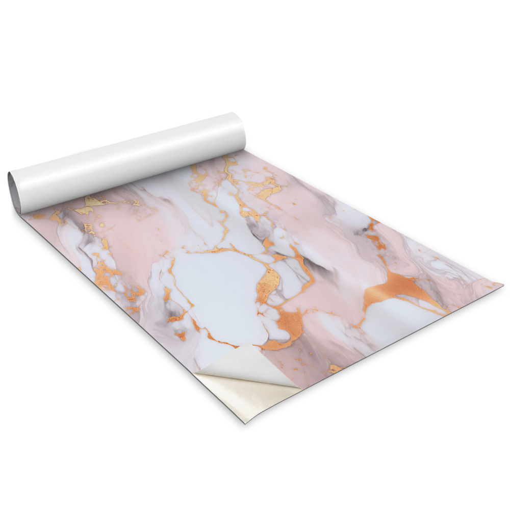 Autocolant pentru mobila Marmură roz pastel