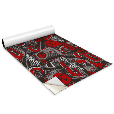 Folie autoadeziva pentru mobila Spray muzical Graffiti