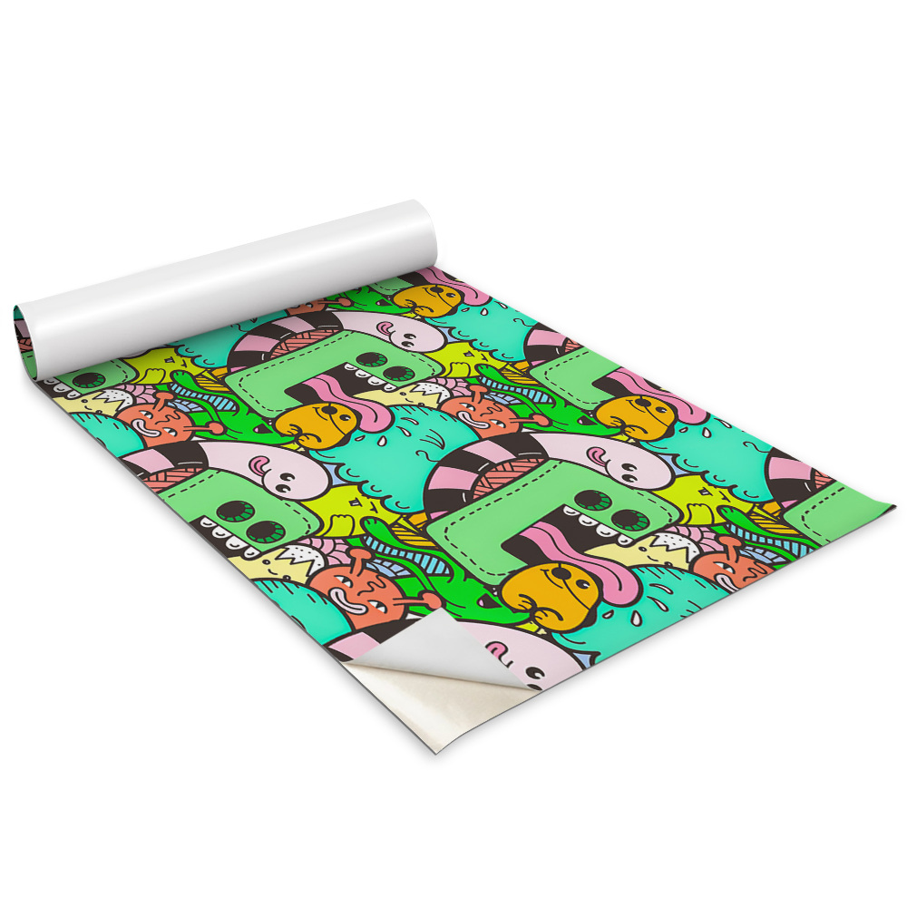 Folie autoadeziva pentru mobila Creaturi vesele și colorate