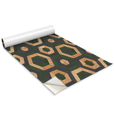 Autocolant pentru mobila hexagonuri din lemn