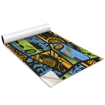 Folie autoadeziva pentru mobila Mașini de curse pentru camera unui adolescent