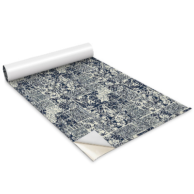 Folie autoadeziva pentru mobila Model floral în stilul benzilor desenate