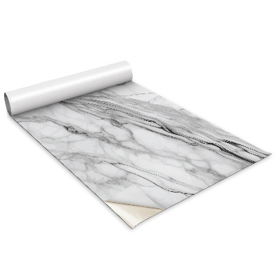 Folie autoadeziva pentru mobila Marmură deschisă la culoare cu vene negre