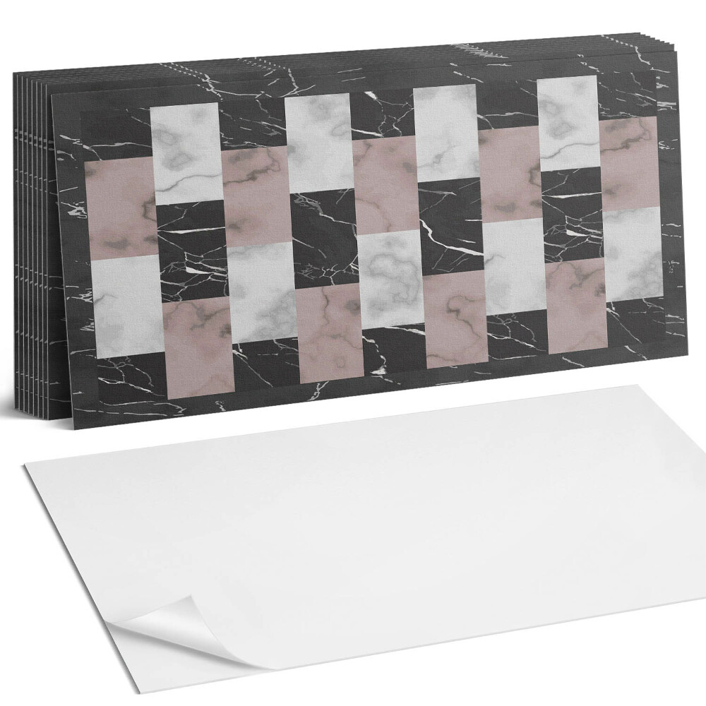 Panou decorativ bucatarie Model de plăci de marmură