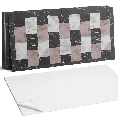 Panou decorativ bucatarie Model de plăci de marmură