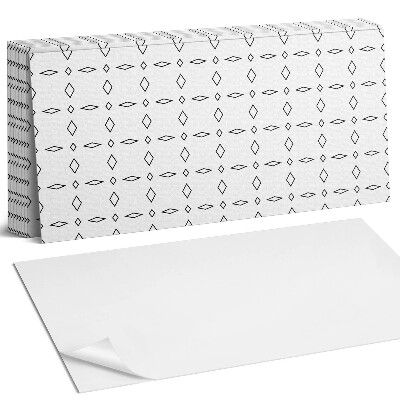 Panou decorativ bucatarie Model geometric de romburi