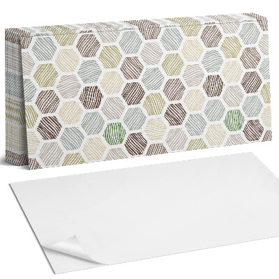 Panou decorativ Model hexagonal cu linii