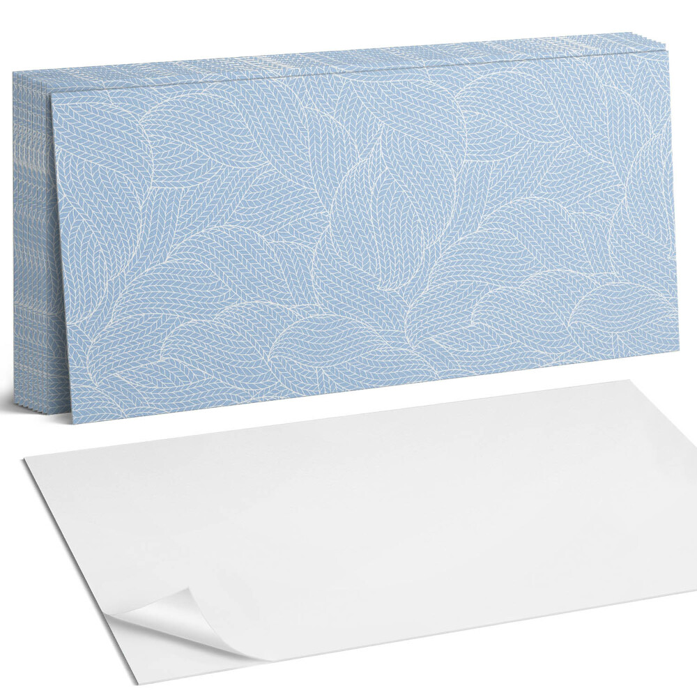 Panou decorativ bucatarie Model de frunze în valuri