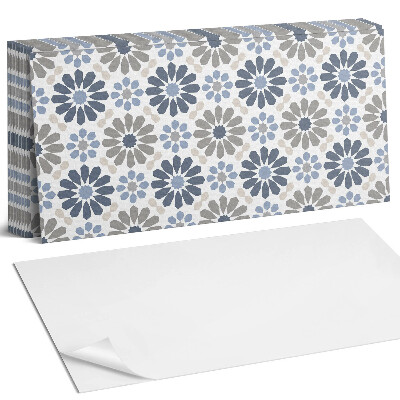 Panou decorativ bucatarie Model floral în simetrie