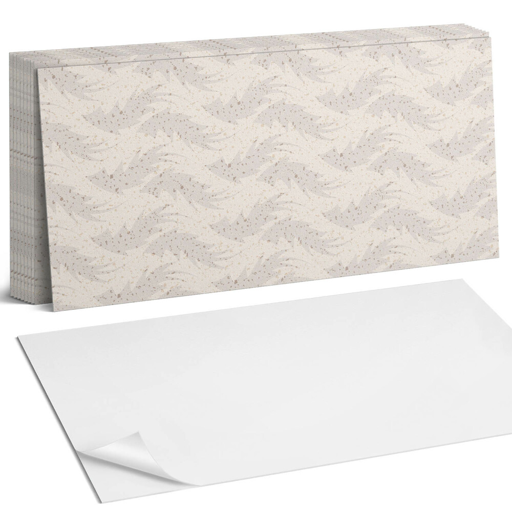 Panou decorativ bucatarie Model de frunze pe fundal