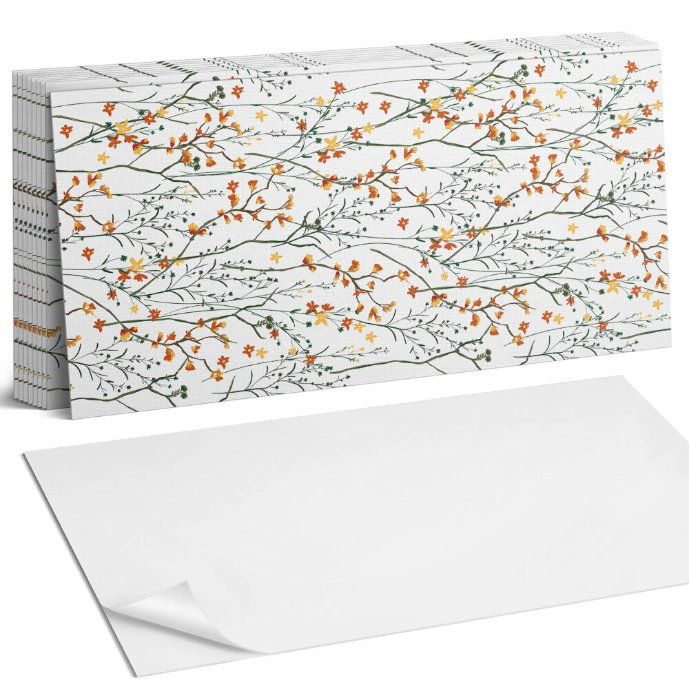 Panou decorativ Model floral pe fundal