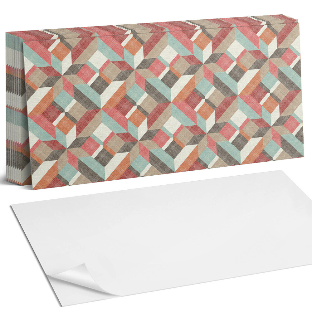 Panou perete Geometrie în forme colorate