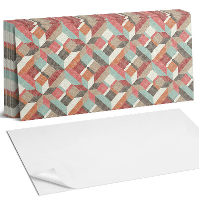 Panou perete Geometrie în forme colorate