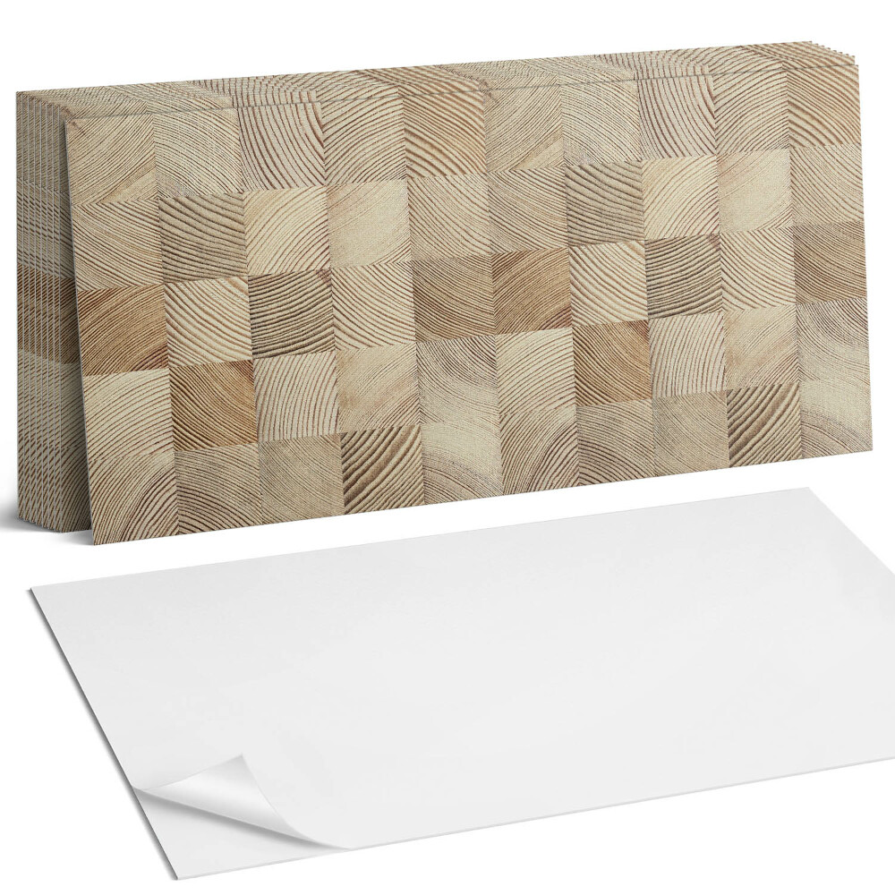 Panou decorativ bucatarie Model de scândură de lemn