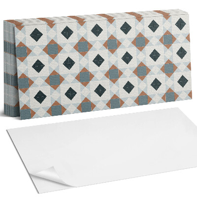 Panou decorativ bucatarie Model geometric de țiglă