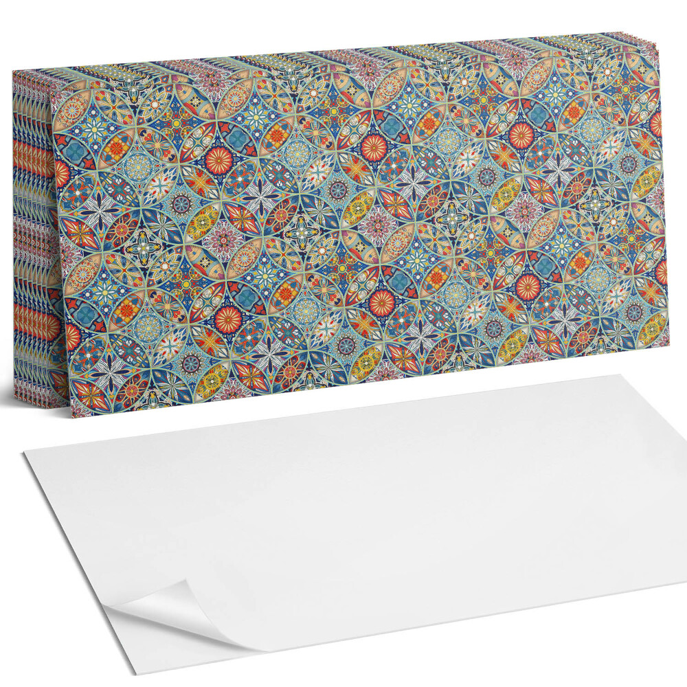 Panou decorativ bucatarie Model de mandală multicoloră