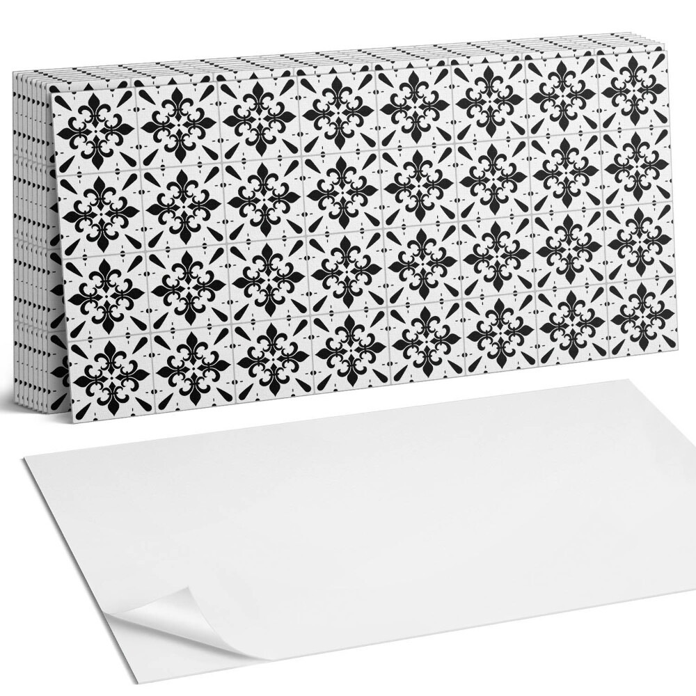 Panou decorativ bucatarie Modele florale încrucișate