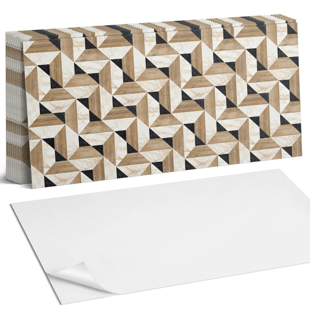 Panou decorativ bucatarie Model geometric triunghiular