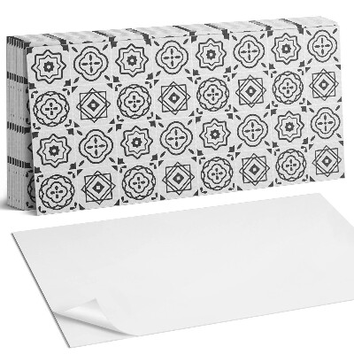 Panou decorativ bucatarie Modele geometrice în pătrate