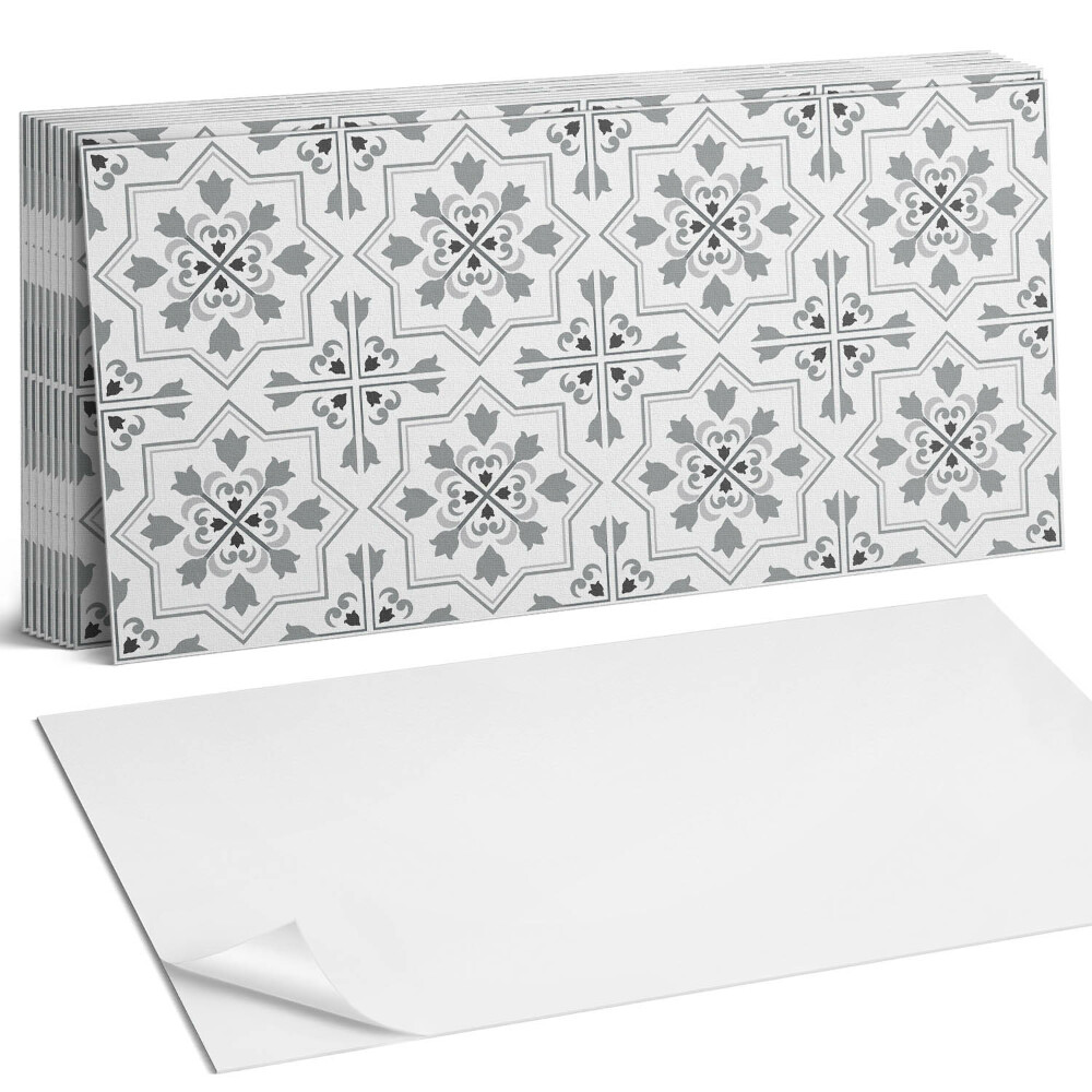 Panou decorativ bucatarie Model cu motive florale