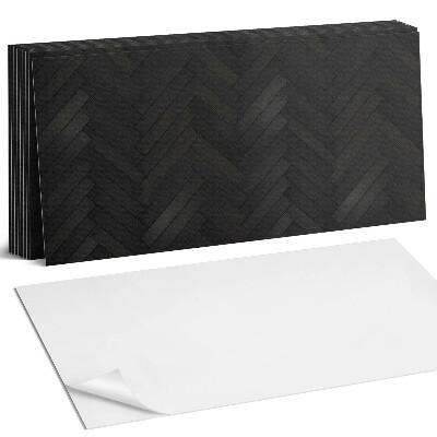 Panou decorativ bucatarie Model de parchet în spic de hering