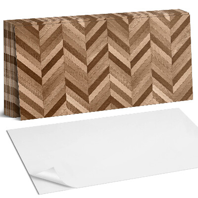 Panou decorativ bucatarie Model de lemn în spic de hering