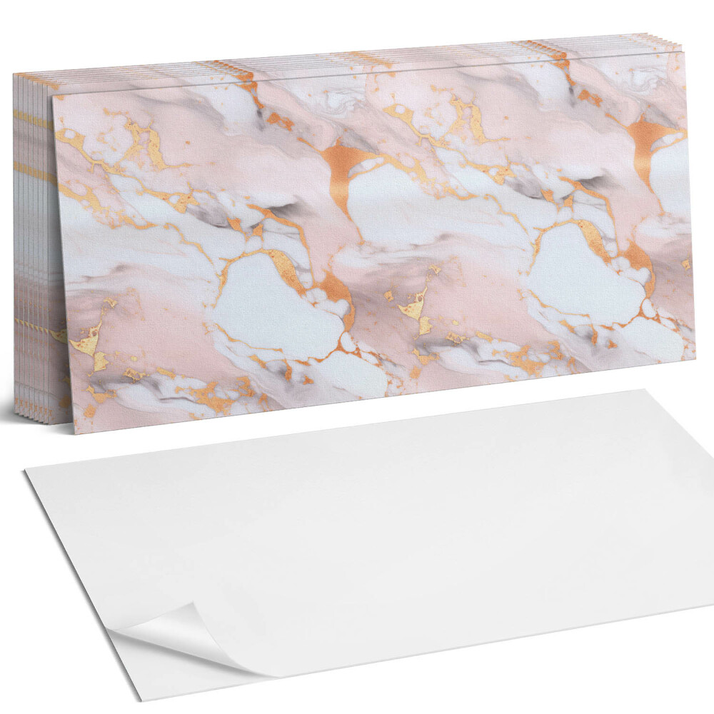 Panou decorativ bucatarie Model de marmură cu accente