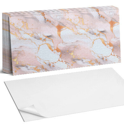 Panou decorativ bucatarie Model de marmură cu accente