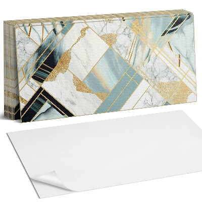 Panou decorativ bucatarie Geometria modelelor de marmură