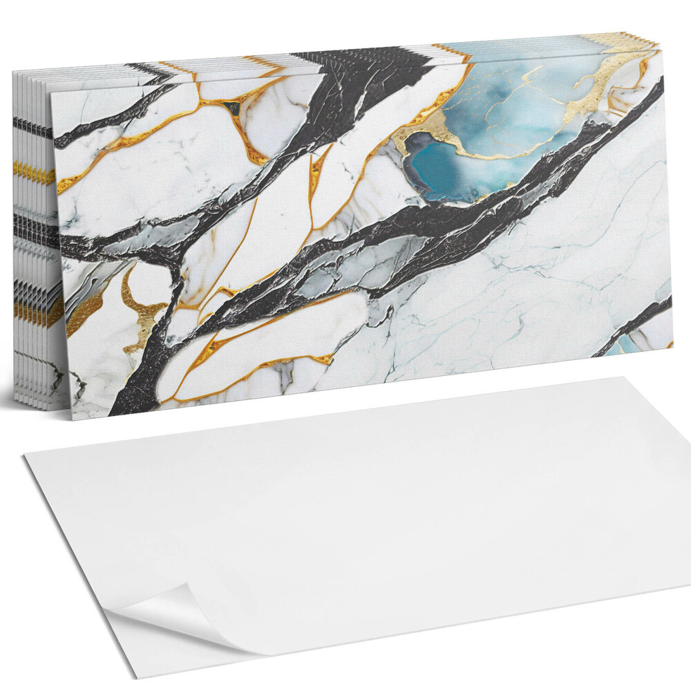 Panou decorativ bucatarie Model de marmură cu vene