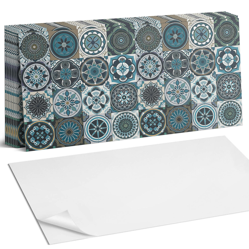 Panou decorativ bucatarie Modele de mozaic în carouri