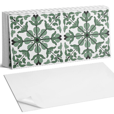 Panou decorativ bucatarie Model de plantă cu simetrie