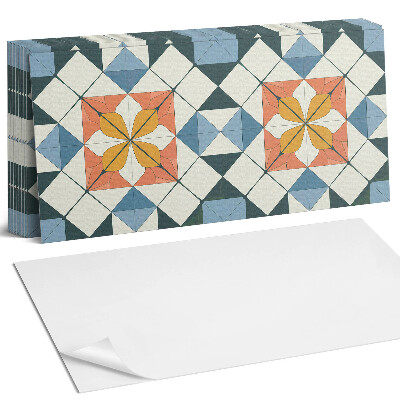 Panou decorativ bucatarie Model floral geometric