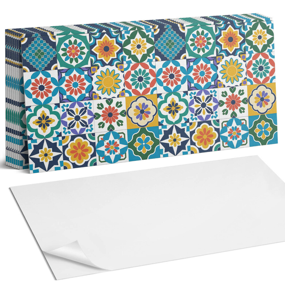 Panou decorativ bucatarie Modele florale și geometrice