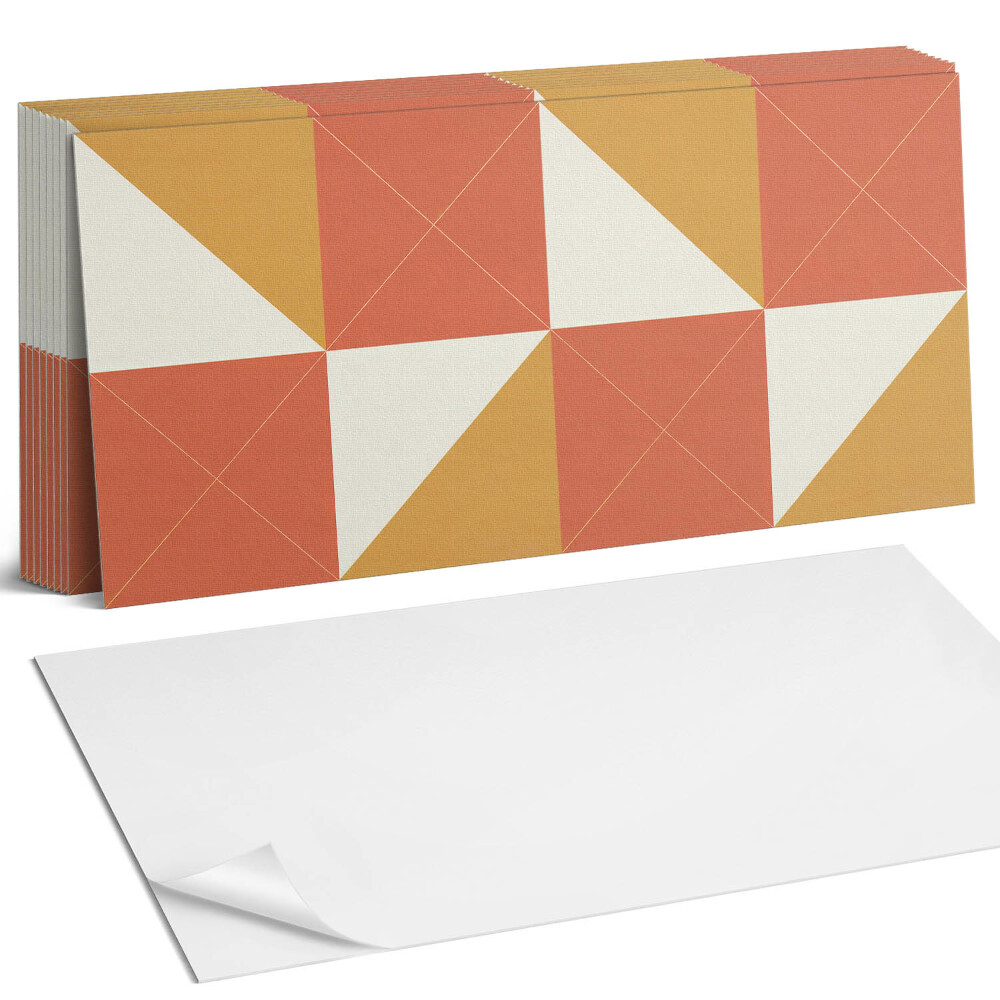 Panou perete Geometrie în tonuri calde