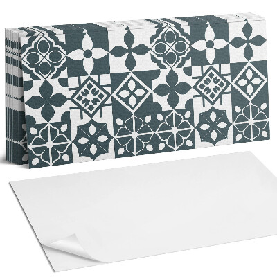 Panou decorativ bucatarie Modele geometrice în plăci