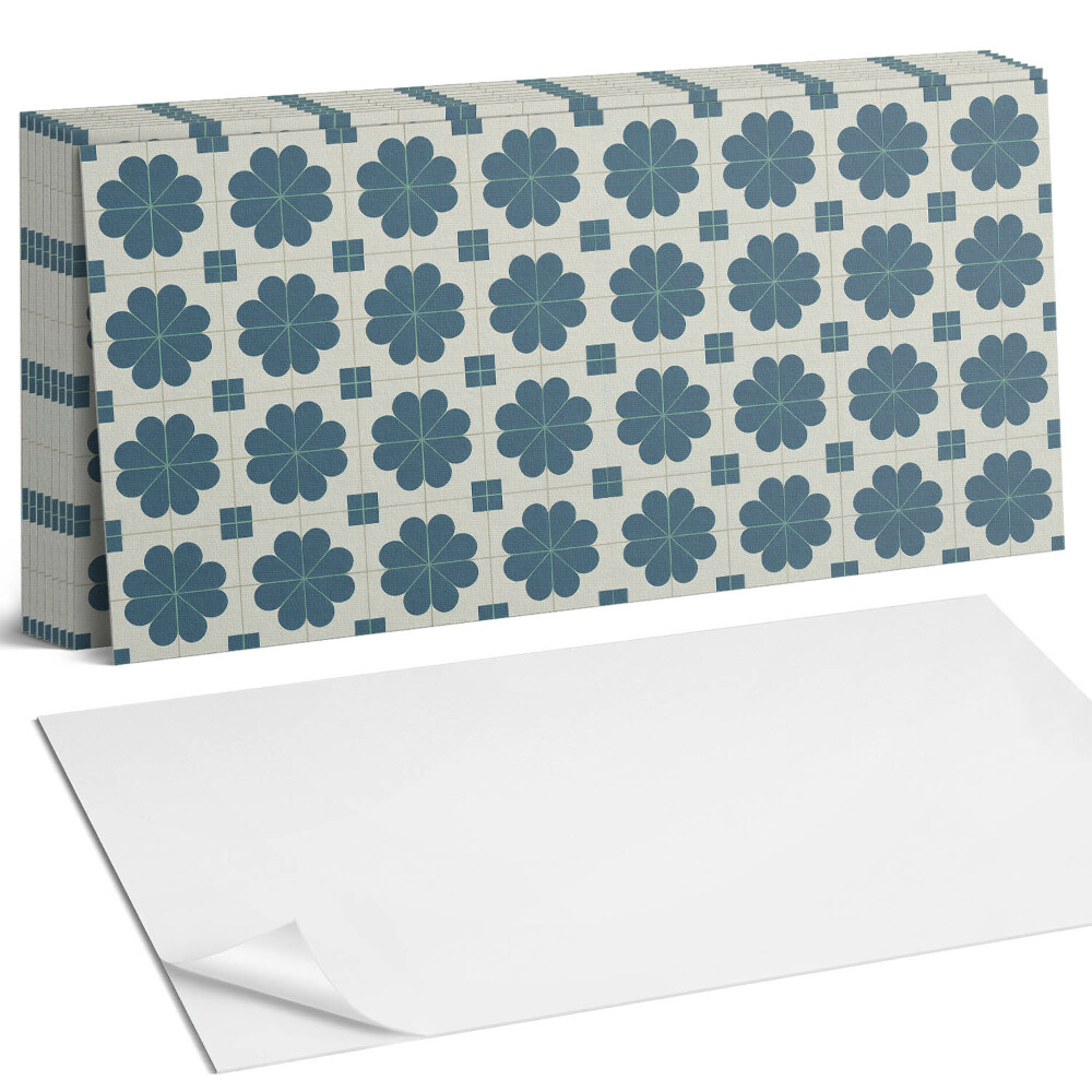 Panou decorativ Model floral în carouri