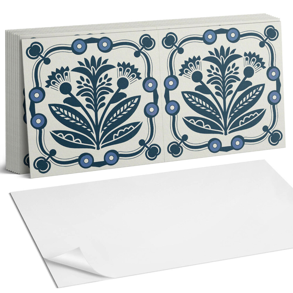 Panou decorativ bucatarie Model floral cu frunze